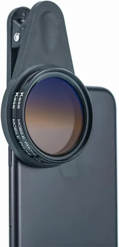 Miniatura 3 de Kase Kit de filtro CPL de lente magnética para teléfono celular de 1.614 in, incluye filtro polarizador circular, filtro ND1.2 graduado suave, clip