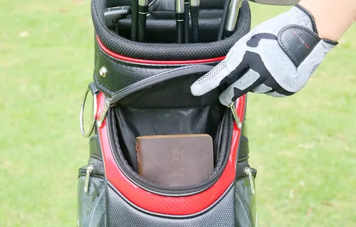 Miniatura 7 de Handy Picks Libro de registro de golf de cuero, hecho a mano y recargable, libro de golf y yardage incluido