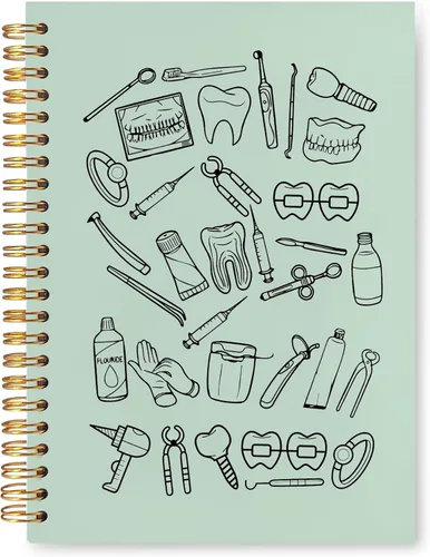 Miniatura 12 de Cuaderno de regalos para dentistas, asistente de higienista dental, regalos de oficina para mujeres, cuaderno de tapa dura en espiral de 5.5 x 8.3