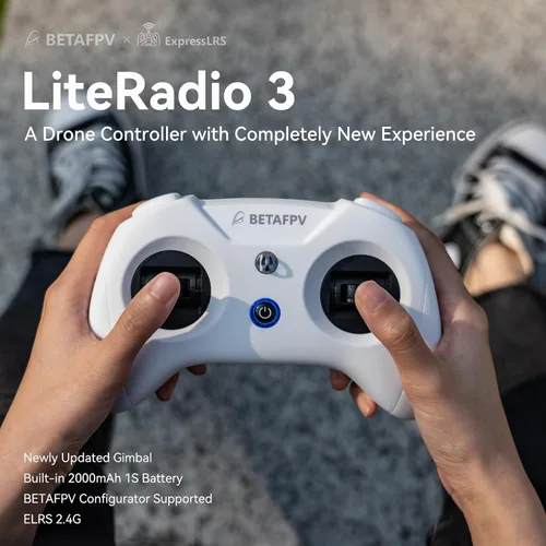 Miniatura 4 de BETAFPV ELRS V3 LiteRadio 3 Transmisor de radio RC con Nano Bay para módulo TX externo, compatible con simulador FPV BETAFPV Configurator V2