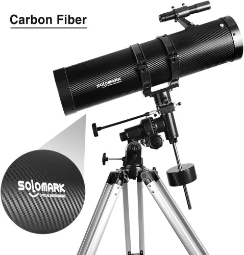 Miniatura 7 de Telescopio 130EQ Reflector Newtoniano para Adultos, Telescopios Profesionales para Astronomía, Incluye Lente Barlow 1.5X, Adaptador para Smartphone