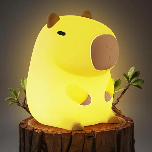 Miniatura 10 de Luz Nocturna de Pingüino para Niños, Linda Lámpara de Pingüino de Silicona para Guardería, Lámparas de Noche Regulables y Esponjosas al Toque