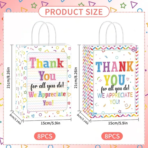 Miniatura 3 de Bolsas de regalo de agradecimiento para empleados: 16 piezas geniales regalos de agradecimiento para empleados, pequeñas bolsas de regalo