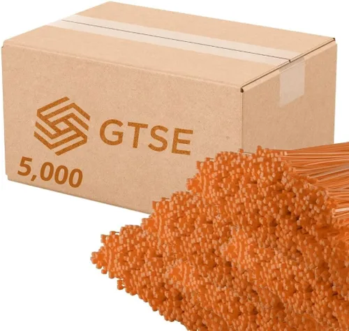 Miniatura 51 de GTSE - Paquete de 100 bridas con cremallera de 20.3 cm, color plateado/gris, 8.06 kg de resistencia, bridas de nailon grises resistentes a los rayos