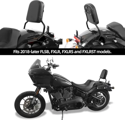 TCMT Almohadilla de respaldo de barra sissy desmontable compatible con Harley Sport Glide Low Rider FLSB FXLR FXLRS 2018-2025 Para FLSB FXLR FXLRS