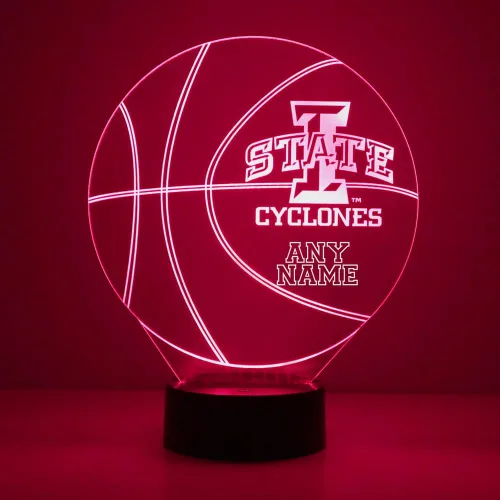 Miniatura 24 de Lámpara de luz nocturna personalizada de la Universidad de Missouri (Mizzou) Tigers con bola de baloncesto y logotipo, letrero LED con control