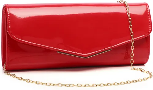 Miniatura 2 de Bolso de mano de cuero de charol para mujer, elegante bolso cruzado para el hombro, bolso para Navidad, boda, fiesta, baile de graduación