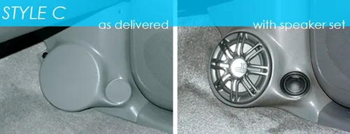 Miniatura 3 de Q-Logic - Soportes de altavoz de panel de patada personalizados compatibles con Chevy K5, C/K y Suburban - C/K Sierra y Yukon