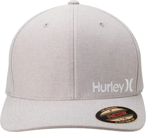 Miniatura 6 de Hurley Gorra de béisbol One & Only Corp Flexfit Perma Curve Bill para hombre, Gris (Cool Grey)