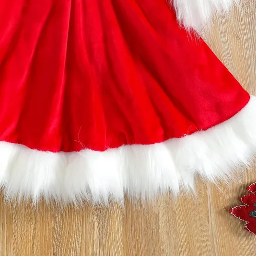 Miniatura 13 de FYBITBO Vestido de Navidad para bebé niña, terciopelo verde, manga larga, tutú, mameluco, vestido de fiesta, traje de Navidad