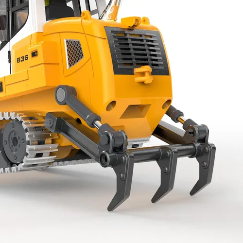 Miniatura 3 de KidsFaves Pro-Grade - Bulldozer de control remoto de grado profesional para adultos, modelo de construcción RC en microescala de metal con sistema