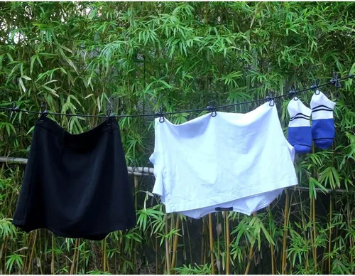 Miniatura 6 de HAWATOUR Clothesline - Esenciales de campamento, portátil, retráctil, con 12 pinzas para la ropa, accesorios de campamento al aire libre, artículos