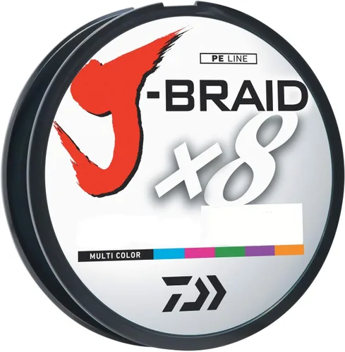 Miniatura 10 de Daiwa J-Braid Línea trenzada redonda tejida de 8 filamentos, 150 m