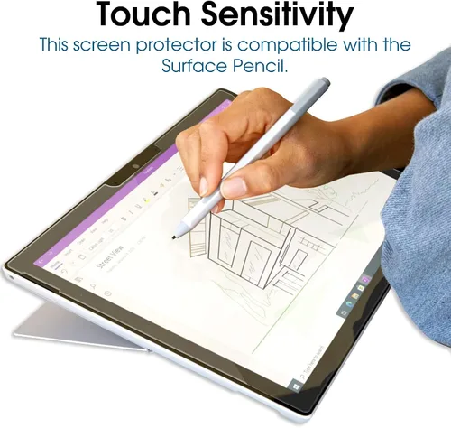 Miniatura 5 de amFilm Paquete de 2 protectores de pantalla de vidrio templado para Microsoft Surface Pro 7, 6, 5, 4 (12.3 pulgadas)