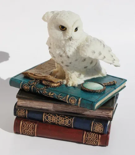 Miniatura 6 de US Alas de búho de nieve de 4.75 pulgadas en caja de libros, color blanco