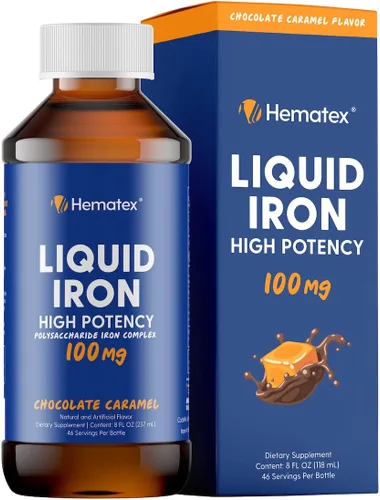 Miniatura 8 de Suplemento de Hierro Líquido de Alta Potencia para Mujeres y Adultos por Llorens - Complejo de Hierro Polisacárido de 100mg, Suplementos de Hierro