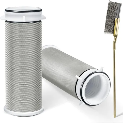 Enhon - 2 filtros de sedimentos giratorios de repuesto para filtros de sedimentos giratorios de 50 μm con cepillo compatible con filtro de agua