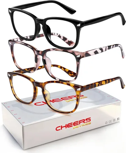 Miniatura 7 de Kids Blue Light Glasses 3 Pack Flexible TR90 Shatterproof Frame, Clear & Red Lenses Kids Fake Glasses 2-18 age