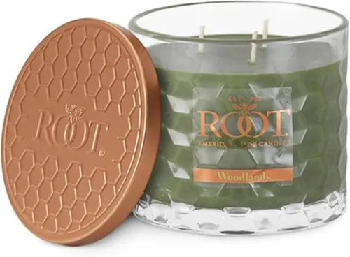 Miniatura 19 de Root Candles - Velas perfumadas de otoño en forma de panal de miel, de vidrio, con mezcla de cera de abejas de 3 mechas, 12 onzas, elaboradas a
