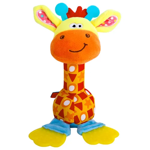 HUADADA Sonajeros suaves para bebés, juguetes de agarre para el desarrollo infantil, juguetes de aprendizaje sensorial con mordedor, sonidos para