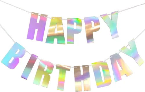 Miniatura 7 de Letjolt Cartel verde de feliz cumpleaños con temática de vegetación decoración de fiesta guirnalda suministros para cumpleaños guardería decoración