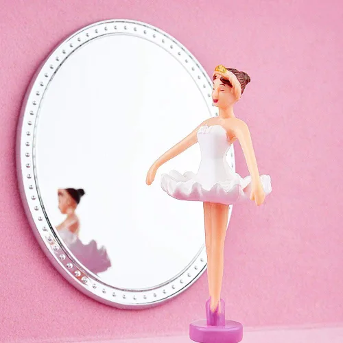 Miniatura 3 de RR ROUND RICH DESIGN - Joyero musical para niñas con cajón y juego de joyas con tema de bailarina, melodía de “El lago de los cisnes”, color rosado