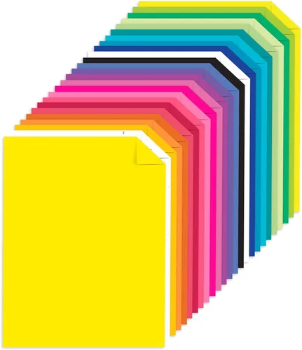 Miniatura 3 de Astrobrights - Cartulina de colores, 8.5 x 11 pulgadas, 65 libras / 176 gsm, surtido de 25 colores "Spectrum", 75 hojas (80944-01)