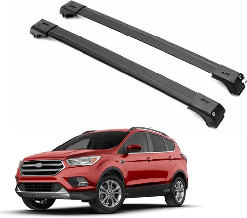 Miniatura 20 de ERKUL Barras transversales de techo para VW Volkswagen ID.4 2021-2025 Barras transversales de aluminio con bloqueo antirrobo para techo Negro