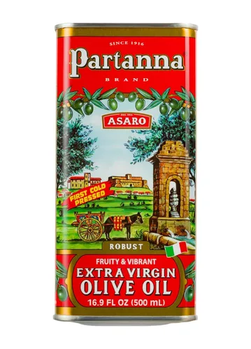 Partanna Aceite de oliva virgen extra robusto, aceite de oliva castelvetrano de primera calidad, cosechado en Sicilia, italiano puro y auténtico,