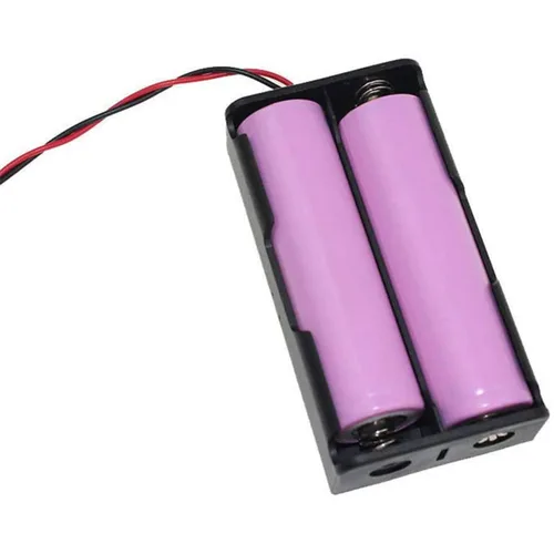 Miniatura 4 de Soporte para batería 2 ranuras Paralelo Baterías Clip Caja 3.7V 18650 Titulares de batería doméstica 5 unids