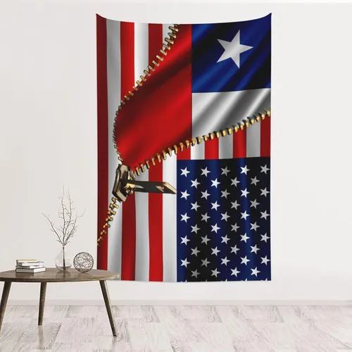 Miniatura 19 de Tapiz de bandera estadounidense y bandera cubana de Cuba, 60 x 40 pulgadas, divertido tapiz estético, arte de pared para dormitorio, sala de estar