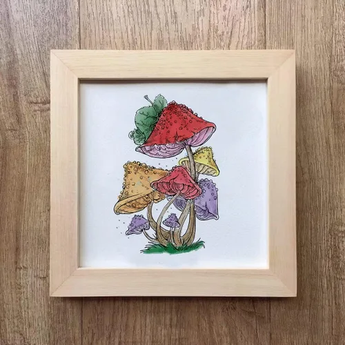 Miniatura 5 de Sellos transparentes de hongos para hacer tarjetas y decoración de álbumes de fotos, hojas de flores, palabras, sellos de goma transparente, sello