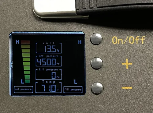 Miniatura 3 de Benjamin Compresor de aire del viajero para los rifles de aire del PCP con el indicador de presión de Digitaces