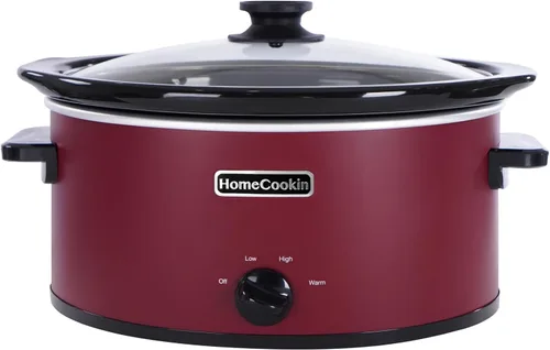 Miniatura 12 de HOMECOOKIN Olla de cocción lenta programable de 8 cuartos con temporizador y función mantener caliente - Pequeño electrodoméstico de cocina