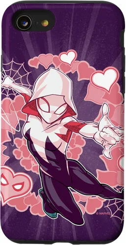 Miniatura 18 de Marvel Spider-Man Into The Spider-Verse Gwen Stacy Hearts - Carcasa para iPhone 17