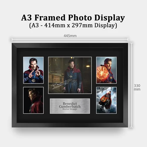 Miniatura 2 de HWC Trading Benedict Cumberbatch Doctor Strange - Imagen impresa de 16 x 12 pulgadas (A3) para regalos impresos con autógrafo para fanáticos
