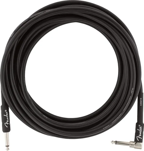Miniatura 24 de Fender Cable de instrumento original de 18.6 pies, recto, negro, 1 paquete