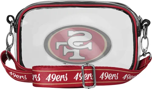 Miniatura 5 de FOCO NFL Womens NFL Team Logo Stripe Clear Crossbody Bag