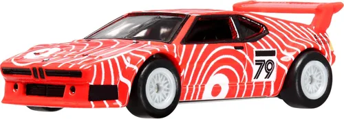 Miniatura 2 de Hot Wheels Vehículo de juguete Premium Car Culture Circuit Legends, escala 1:64 de fundición BMW M1 Procar, Exotic Envy, llantas Real Riders, chasis