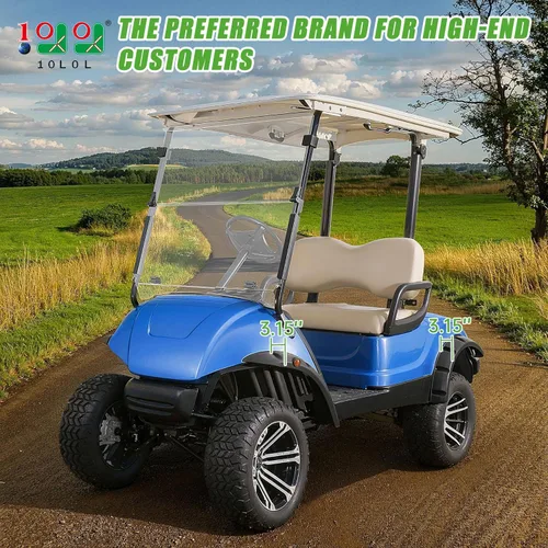 Miniatura 2 de 10L0L 4PCS Golf Cart Fender Flares for Yamaha G29, EZGO TXT/RXV, Club Car DS/Precedent - Heavy Duty ABS Plastic Mud Guards with Reflectors &