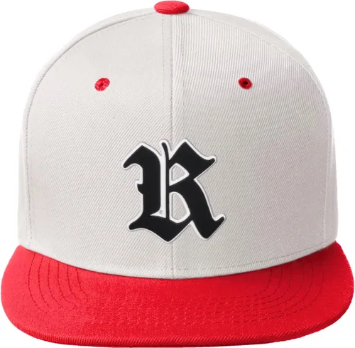 Miniatura 1491 de Daxton Gorra clásica con visera de billete plano con letras del alfabeto inglés antiguo de la A a la Z
