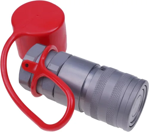 Acoplador rápido de cara plana hidráulica hembra de 1/2 pulgada 7246790 compatible con excavadora Bobcat retroexcavadora cargador telescópico