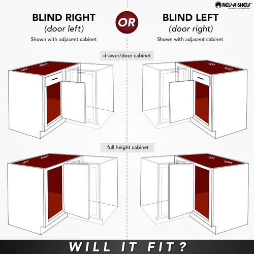 Miniatura 7 de Rev-A-Shelf Organizador de estante extraíble de doble nivel para gabinetes de cocina o baño de esquina ciega con cierre suave, 15 pulgadas, 4