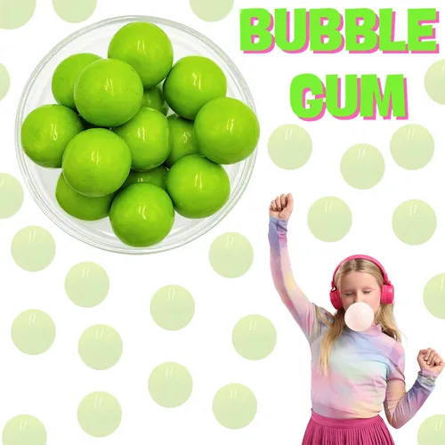Miniatura 3 de Fruidles Bolas de goma con sabor a frutas, golosinas de bufé de dulces, repuestos de tamaño de máquina, certificado Kosher Parve, 1 pulgada