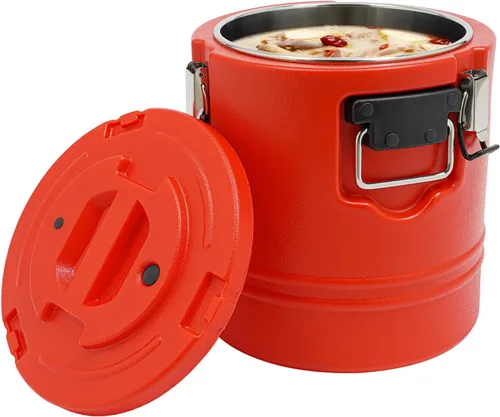Contenedor de Sopa Aislado de 15.9 Cuartos de Galón, Calentador de Alimentos Comercial de 4 Galones para Alimentos Calientes y Fríos, Caja Caliente