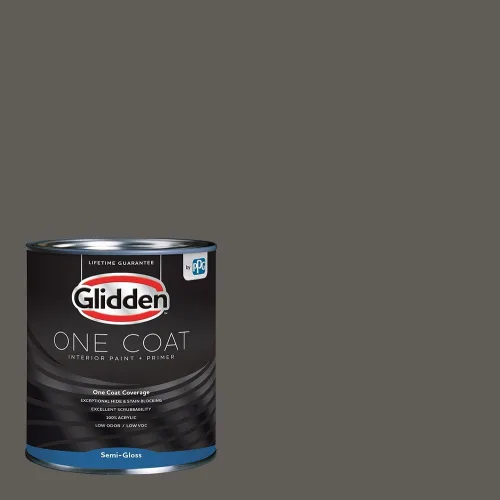 Miniatura 86 de Glidden Pintura Interior + Imprimación: Gris/Plata Antigua, Una Capa, Satinado, 1 Galón