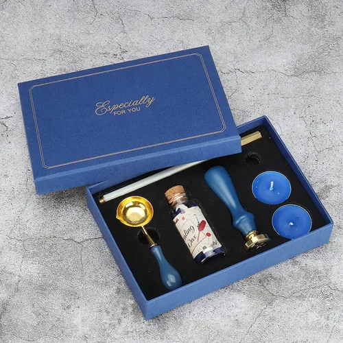 Miniatura 3 de SWANGSA Kit de Sello de Cera con Inicial del Alfabeto H, Sello de Sellado de Letras con Hojas Botánicas Elegantes Vintage con Perlas de Cera