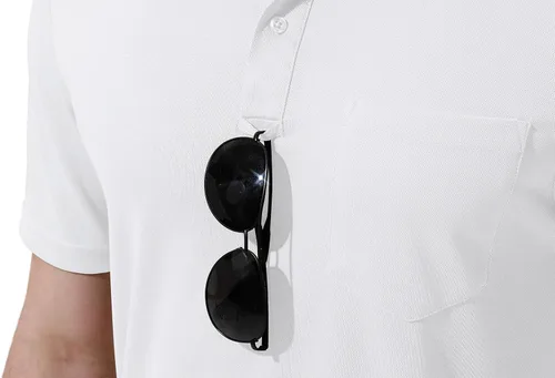 Miniatura 6 de YSENTO Camisas polo de manga corta con cuello y bolsillo para hombre