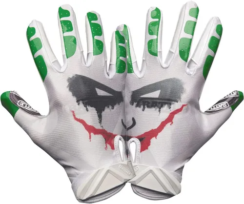 Miniatura 58 de Battle Sports - Guantes de fútbol americano para receptor abierto con dorso de mano, ultraadherentes y con agarre, antideslizantes, para adultos