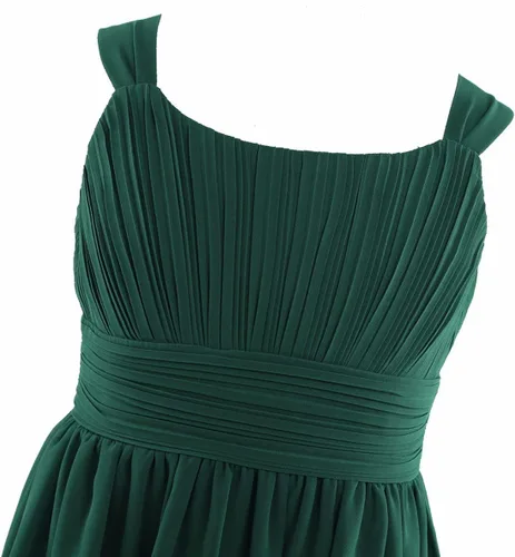Miniatura 4 de YiZYiF Vestido de fiesta formal para dama de honor y dama de honor sin mangas para niñas grandes